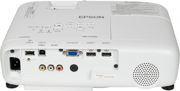 Проектор Epson EB-FH06 LCD 3500Lm (1920x1080) 16000:1 ресурс лампы:6000часов 1xUSB typeA 1xUSB typeB 2xHDMI 2.7кг Проектор Epson EB-FH06 LCD 3500Lm (1920x1080) 16000:1 ресурс лампы:6000часов 1xUSB typeA 1xUSB typeB 2xHDMI 2.7кг