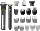 Триммер Philips Series 9000 MG9553/15 серебристый/черный 5Вт (насадок в компл:16шт)
