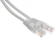 Патч-корд Buro UTP-5E-3M-G UTP 4 пары cat.5E CCA molded 3м серый RJ-45 (m)-RJ-45 (m)