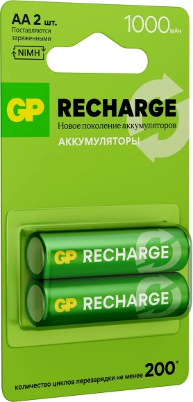Аккумулятор GP Smart Energy 100AAHCV-2CRSBC2 AA NiMH 1000mAh (2шт)