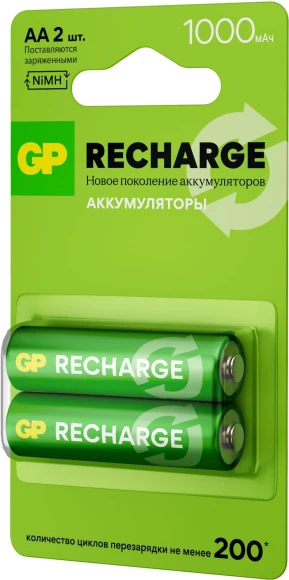 Аккумулятор GP Smart Energy 100AAHCV-2CRSBC2 AA NiMH 1000mAh (2шт)