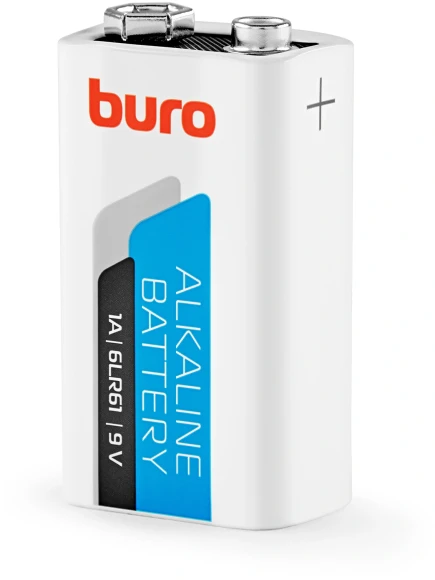 Батарея Buro Alkaline 6LR61 9V (1шт) блистер Батарея Buro Alkaline 6LR61 9V (1шт) блистер