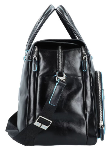 Сумка дорожная Piquadro Blue Square BV4342B2/N с отделением для ноутбука 15" черная натур.кожа