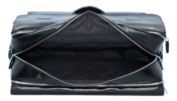 Сумка дорожная Piquadro Blue Square BV4342B2/N с отделением для ноутбука 15" черная натур.кожа