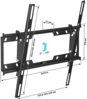 Кронштейн для телевизора Holder T4624-B черный 32"-55" макс.40кг настенный наклон Кронштейн для телевизора Holder T4624-B черный 32"-55" макс.40кг настенный наклон