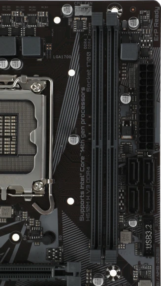 Материнская плата Gigabyte H610M H V3 DDR4 Soc-1700 Intel H610 2xDDR4 mATX AC`97 8ch(7.1) GbLAN+VGA+HDMI Материнская плата Gigabyte H610M H V3 DDR4 Soc-1700 Intel H610 2xDDR4 mATX AC`97 8ch(7.1) GbLAN+VGA+HDMI