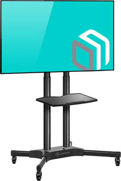 Подставка для телевизора Onkron TS1351 черный 32"-65" макс.50кг напольный мобильный