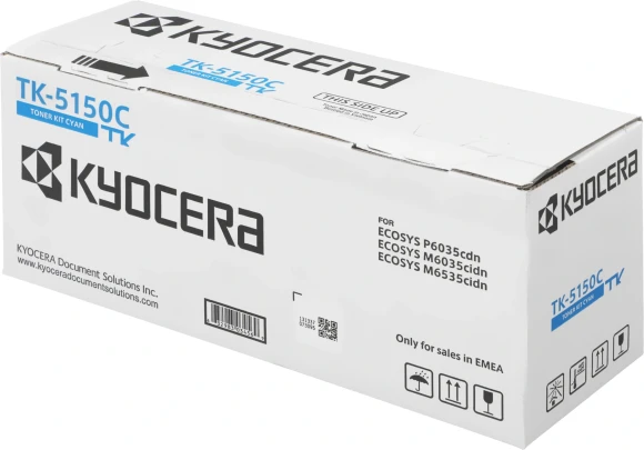Картридж лазерный Kyocera TK-5150C 1T02NSCNL0 голубой (10000стр.) для Kyocera P6035cdn/M6035cidn/M6535cidn