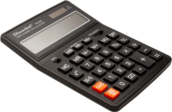 Калькулятор настольный Silwerhof SH-444 черный 12-разр.