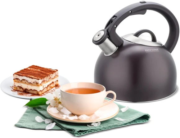 Чайник металлический Rondell Tierno RDS-1900 2.9л. фиолетовый Чайник металлический Rondell Tierno RDS-1900 2.9л. фиолетовый