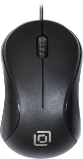 Мышь Оклик 115S черный оптическая 1200dpi USB для ноутбука 3but (711636)