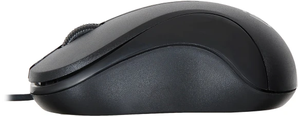 Мышь Оклик 115S черный оптическая 1200dpi USB для ноутбука 3but (711636)