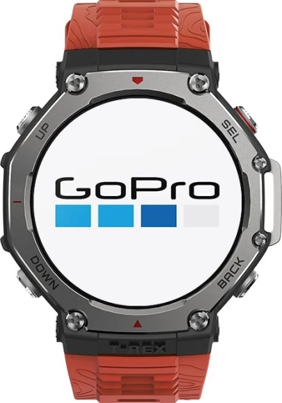 Смарт-часы Amazfit T-Rex 3 A2323 48.5мм 1.5" AMOLED корп.темно-серый рем.красный разм.брасл.:145-210мм (6970100374940)