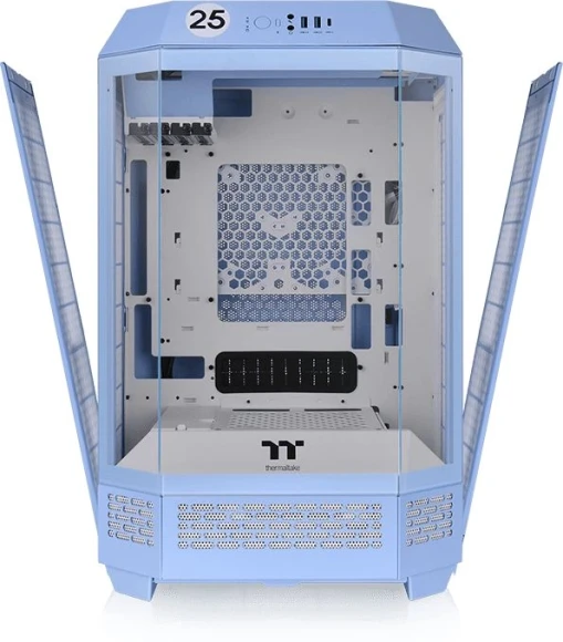 Корпус Thermaltake The Tower 300 Hydrangea голубой без БП mATX 8x120mm 6x140mm 2xUSB3.0 audio bott PSU Корпус Thermaltake The Tower 300 Hydrangea голубой без БП mATX 8x120mm 6x140mm 2xUSB3.0 audio bott PSU