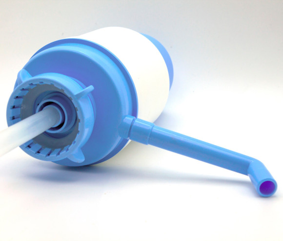 Помпа для 19л бутыли Aqua Work Дельфин Эко механический голубой картон