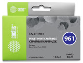 Картридж струйный Cactus CS-EPT961 T0961 фото черный (13мл) для Epson Stylus Photo R2880 с чипом