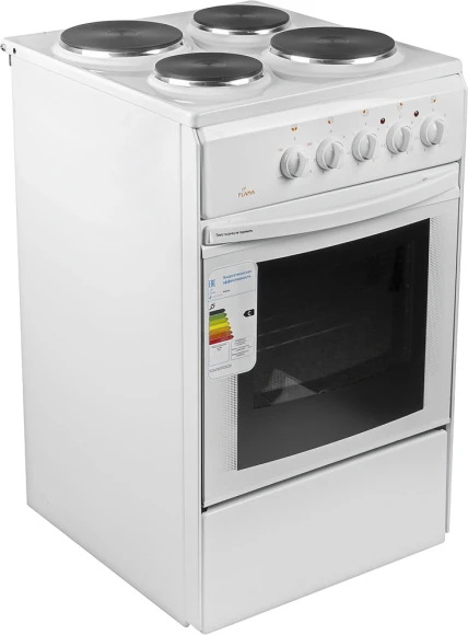 Плита Электрическая Flama AE 1406 W белый эмаль