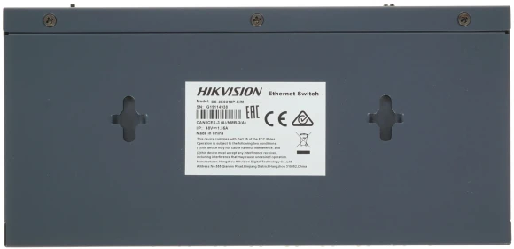 Коммутатор Hikvision DS-3E0310P-E/M(B) 8x100Мбит/с 1x1Гбит/с 8PoE+ 60W неуправляемый