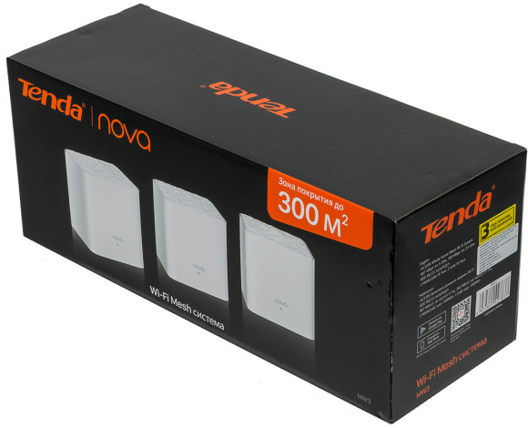 Роутер беспроводной Tenda NOVA MW3 (MW3(3-PACK)) AC1200 10/100BASE-TX белый (упак.:3шт) Роутер беспроводной Tenda NOVA MW3 (MW3(3-PACK)) AC1200 10/100BASE-TX белый (упак.:3шт)