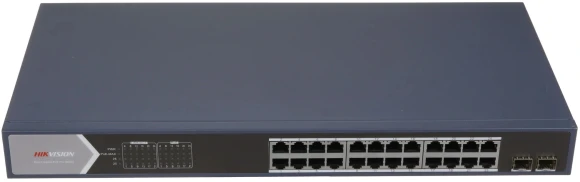 Коммутатор Hikvision DS-3E1526P-SI 24x1Гбит/с 2SFP 24PoE+ 370W управляемый Коммутатор Hikvision DS-3E1526P-SI 24x1Гбит/с 2SFP 24PoE+ 370W управляемый
