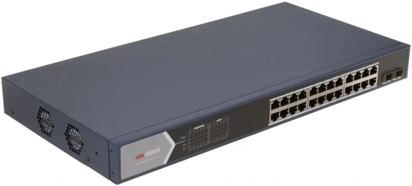 Коммутатор Hikvision DS-3E1526P-SI 24x1Гбит/с 2SFP 24PoE+ 370W управляемый Коммутатор Hikvision DS-3E1526P-SI 24x1Гбит/с 2SFP 24PoE+ 370W управляемый