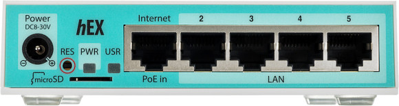 Роутер MikroTik hEX (RB750GR3) 10/100/1000BASE-TX белый