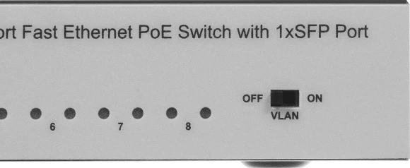 Коммутатор Origo OS1209P/80W OS1209P/80W/A1A (L2) 8x100Мбит/с 1SFP 8PoE 80W неуправляемый