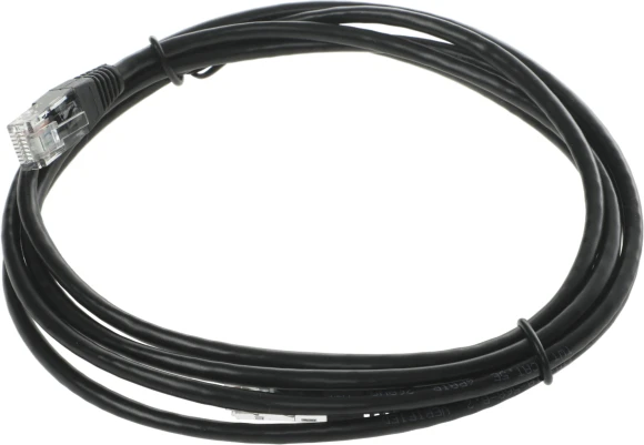 Патч-корд Lanmaster TWT-45-45-2.0-BK UTP RJ-45 вил.-вилка RJ-45 кат.5E 2м черный ПВХ (уп.:1шт)