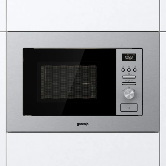 Микроволновая печь Gorenje BMI201AG1X 20л. 800Вт нержавеющая сталь/черный (встраиваемая)