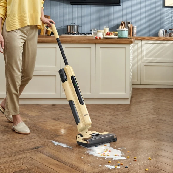 Пылесос моющий Kitfort КТ-5214 180Вт бежевый/черный Пылесос моющий Kitfort КТ-5214 180Вт бежевый/черный