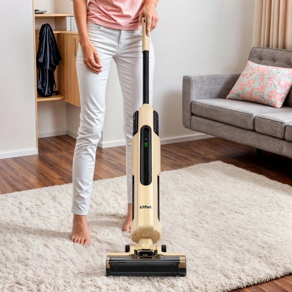 Пылесос моющий Kitfort КТ-5214 180Вт бежевый/черный Пылесос моющий Kitfort КТ-5214 180Вт бежевый/черный