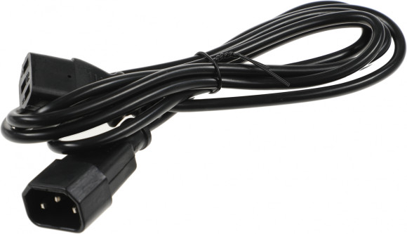 Кабель-удлинитель Ningbo AN23-1008 IEC C13 IEC C14 1.8м черный