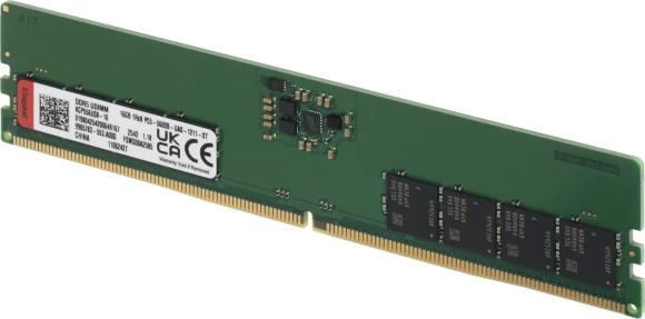 Память DDR5 16GB 5600MHz Kingston KCP556US8-16 RTL PC5-44800 CL46 DIMM 288-pin 1.1В single rank Ret