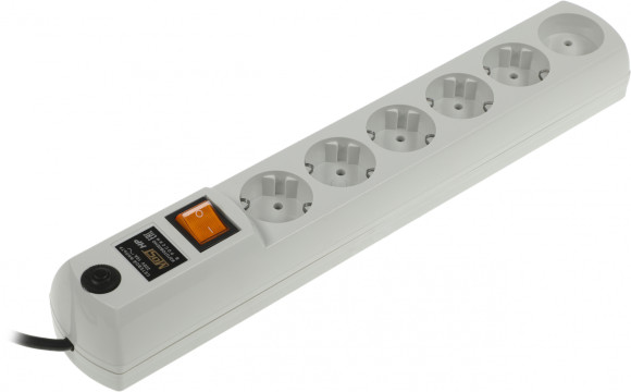 Сетевой фильтр Most HP 2м (6 розеток) белый (коробка)
