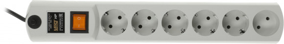 Сетевой фильтр Most HP 2м (6 розеток) белый (коробка)
