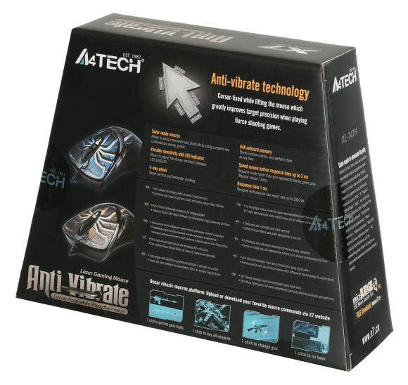 Мышь A4Tech Oscar Editor XL-747H коричневый/рисунок лазерная 3600dpi USB 6but (XL-747H (BROWN SPIDER))