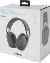 Наушники с микрофоном Logitech ZONE Vibe 100 белый мониторные BT оголовье (981-001219)