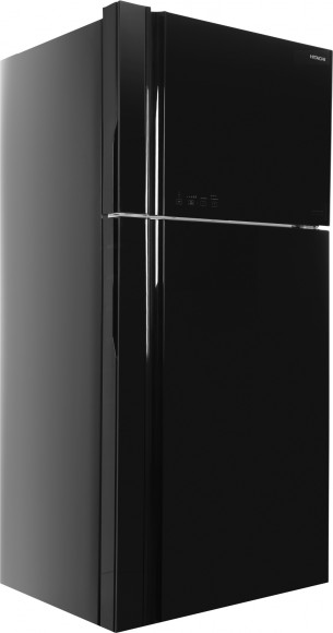 Холодильник Hitachi R-VG660PUC7-1 GBK 2-хкамерн. черный стекло инвертер Холодильник Hitachi R-VG660PUC7-1 GBK 2-хкамерн. черный стекло инвертер