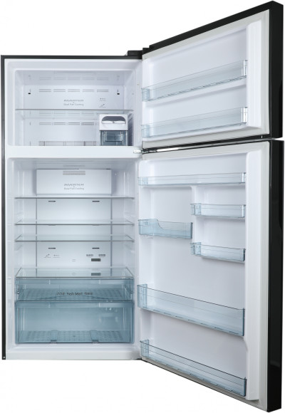 Холодильник Hitachi R-VG660PUC7-1 GBK 2-хкамерн. черный стекло инвертер Холодильник Hitachi R-VG660PUC7-1 GBK 2-хкамерн. черный стекло инвертер