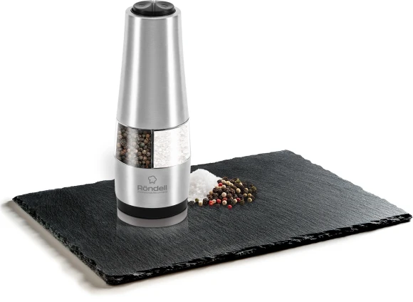Мельница для перца/соли Rondell Dual RD-1717 стальной упак.:подарочная коробка