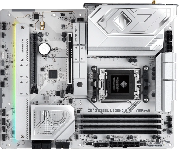 Материнская плата Asrock X870 STEEL LEGEND WIFI Socket AM5 AMD X870 4xDDR5 ATX AC`97 8ch(7.1) 2.5Gg RAID+HDMI Материнская плата Asrock X870 STEEL LEGEND WIFI Socket AM5 AMD X870 4xDDR5 ATX AC`97 8ch(7.1) 2.5Gg RAID+HDMI