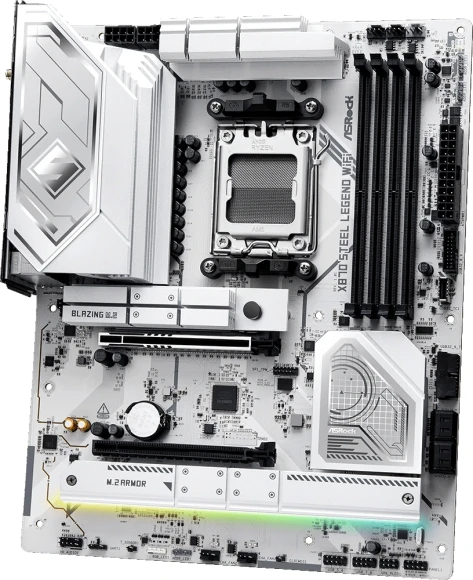Материнская плата Asrock X870 STEEL LEGEND WIFI Socket AM5 AMD X870 4xDDR5 ATX AC`97 8ch(7.1) 2.5Gg RAID+HDMI Материнская плата Asrock X870 STEEL LEGEND WIFI Socket AM5 AMD X870 4xDDR5 ATX AC`97 8ch(7.1) 2.5Gg RAID+HDMI