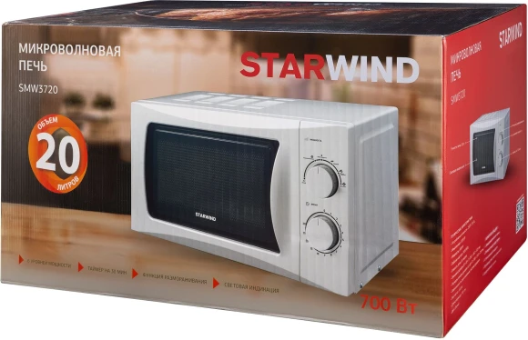 Микроволновая Печь Starwind SMW3720 20л. 700Вт белый Микроволновая Печь Starwind SMW3720 20л. 700Вт белый