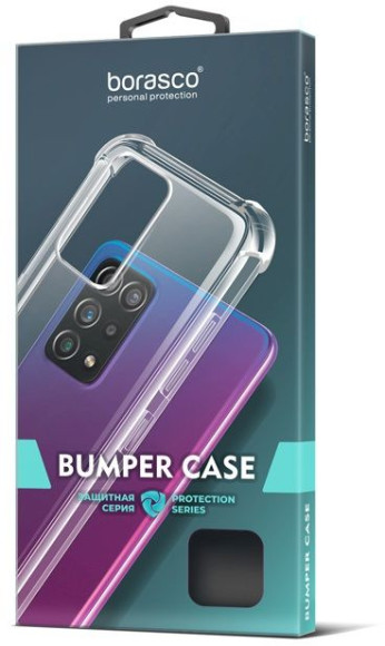 Чехол (клип-кейс) BoraSCO для Infinix Hot 30 Bumper Case прозрачный (72317)