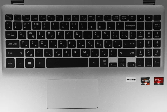 Ноутбук Maibenben M547 Pro Ryzen 7 Pro 4750U 8Gb SSD256Gb AMD Radeon Graphics 15.6" IPS FHD (1920x1080) Linux silver WiFi BT Cam 4450mAh (M5471SA0LSRE1)