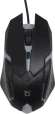 Мышь Defender Cyber MB-560L черный оптическая 1600dpi USB для ноутбука 2but (52560)