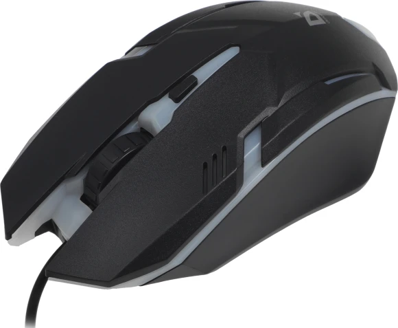 Мышь Defender Cyber MB-560L черный оптическая 1600dpi USB для ноутбука 2but (52560)