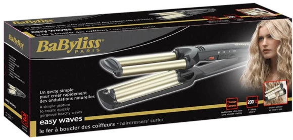 Щипцы Babyliss C260E 30Вт черный макс.темп.:200С покрытие:керамическое Щипцы Babyliss C260E 30Вт черный макс.темп.:200С покрытие:керамическое