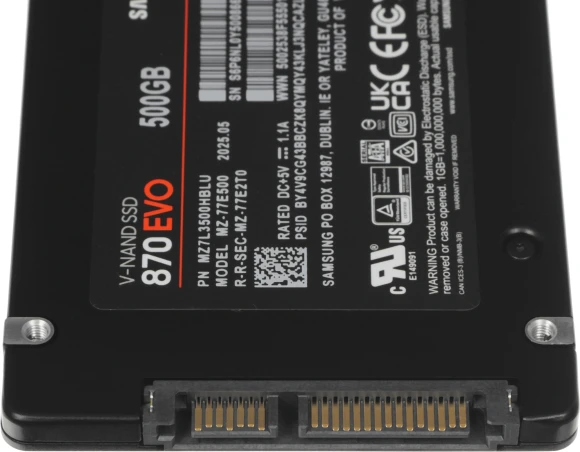 Накопитель SSD Samsung SATA-III 500GB MZ-77E500BW 870 EVO 2.5"