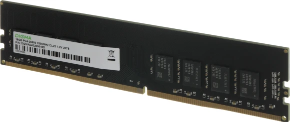 Память DDR4 16Gb 3200MHz Digma DGMAD43200016D RTL PC4-25600 CL22 DIMM 288-pin 1.2В dual rank Ret